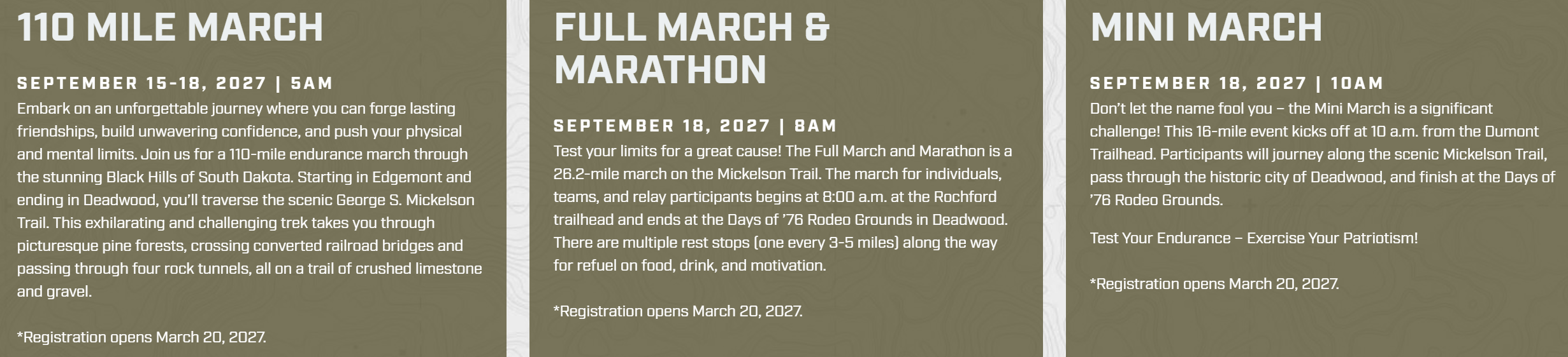 BHVMM 2027 Events